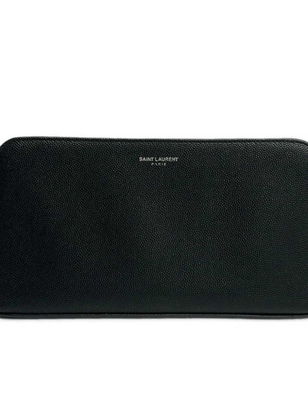 SAINT LAURENT PARIS 328558 Nero Leather Long Wallet